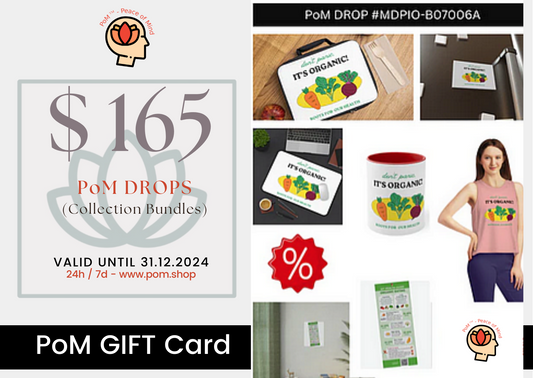 165 US$  PoM Gift Cards - 2024 PoM Drops (Collection bundles)
