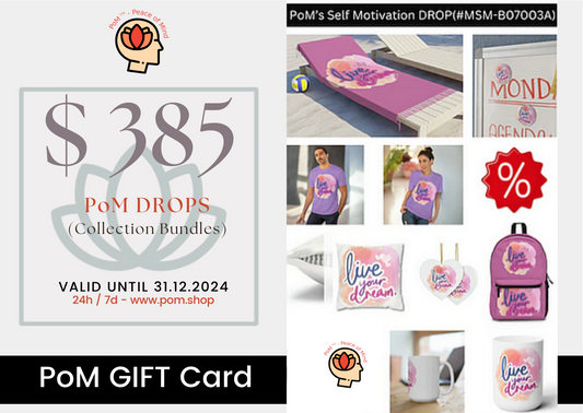385 US$  PoM Gift Cards - 2024 PoM Drops (Collection bundles)