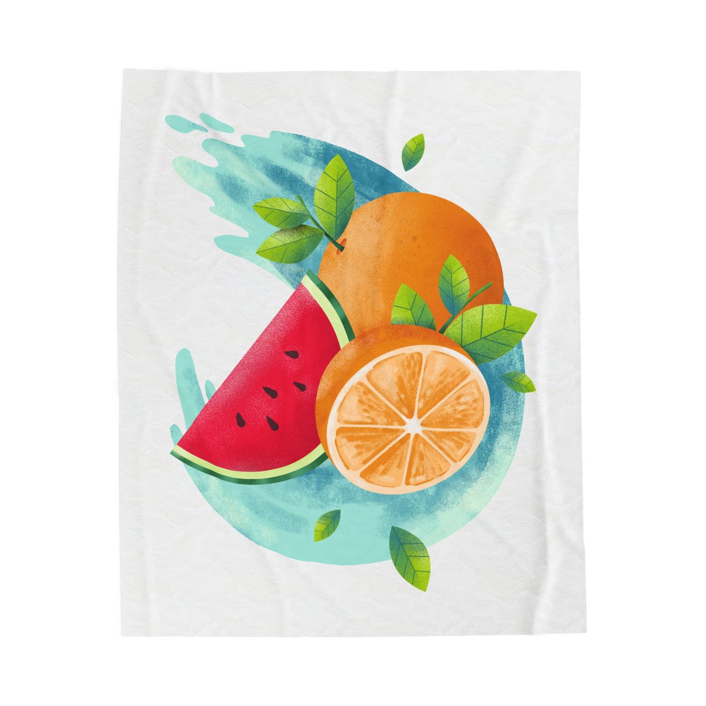 PoM's Fruity Life Bundle (#MFL-B07004A): Bed sheet + pillow (case), shorts, (framed) poster, Backpack, Tumbler and Mug