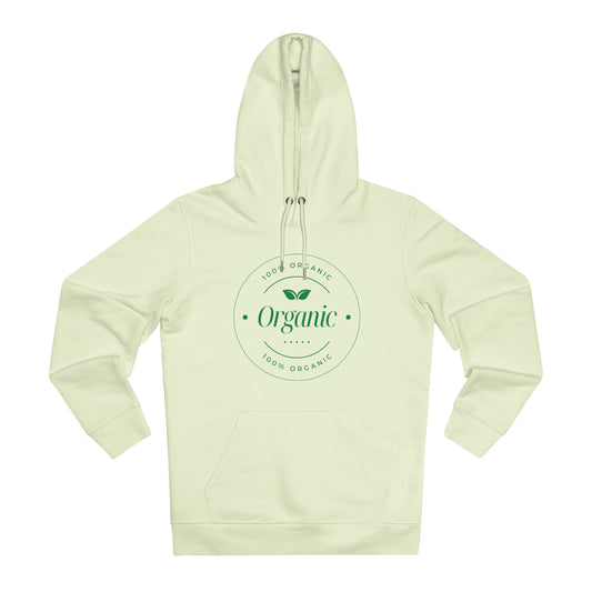 PoM's International EARTH Day ... Environment - 100% Organic (two sided print) ... Unisex Cruiser Hoodie (organic fabric (with recycled polyester) in 9 colours, Oeko-Tex & PETA certified, double-layerd, kangaroo pocket)