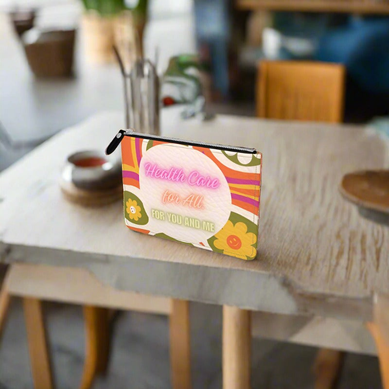 PoM's ECO series "Selfcare" ... Leather Pouch (nappa leather, eco-friendly print ink, 2 sizes)