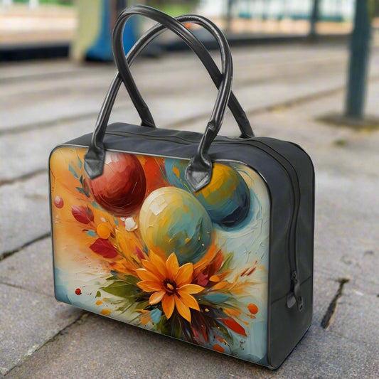 PoM's ECO series "Happy Life" ... Holdalls travelling & weekend bag (leather or canvas - two sizes)
