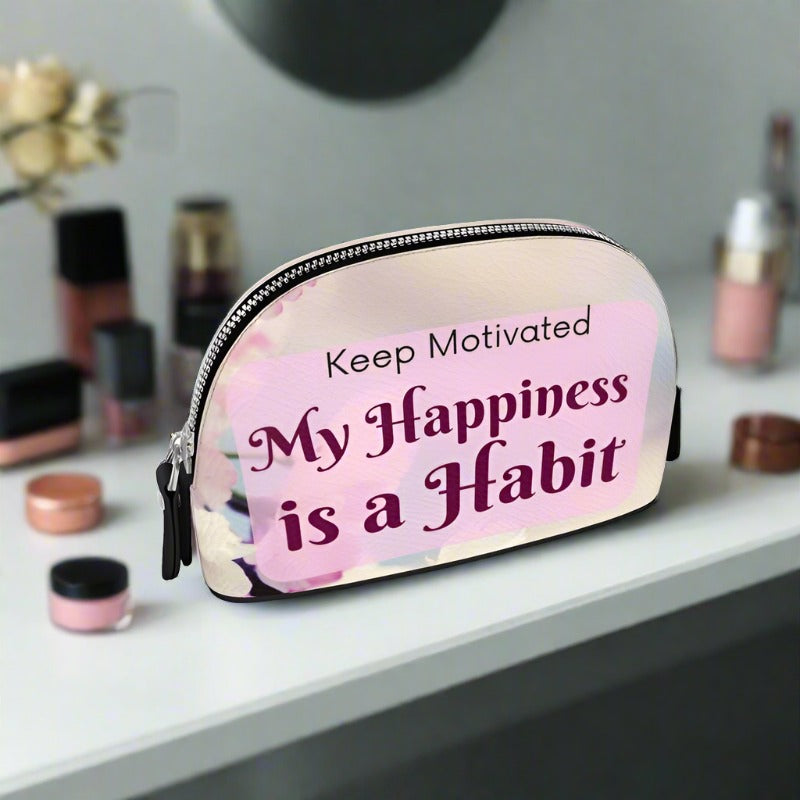 PoM's series Self Motivation ... Designer Make-Up Bag (nappa leather, handmade)