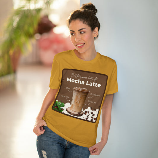 PoW's (hand brewed) coffee series ... Beat the summer heat ... Mocha Latte (100% Organic CottonT-shirt - Unisex, 10 sizes)